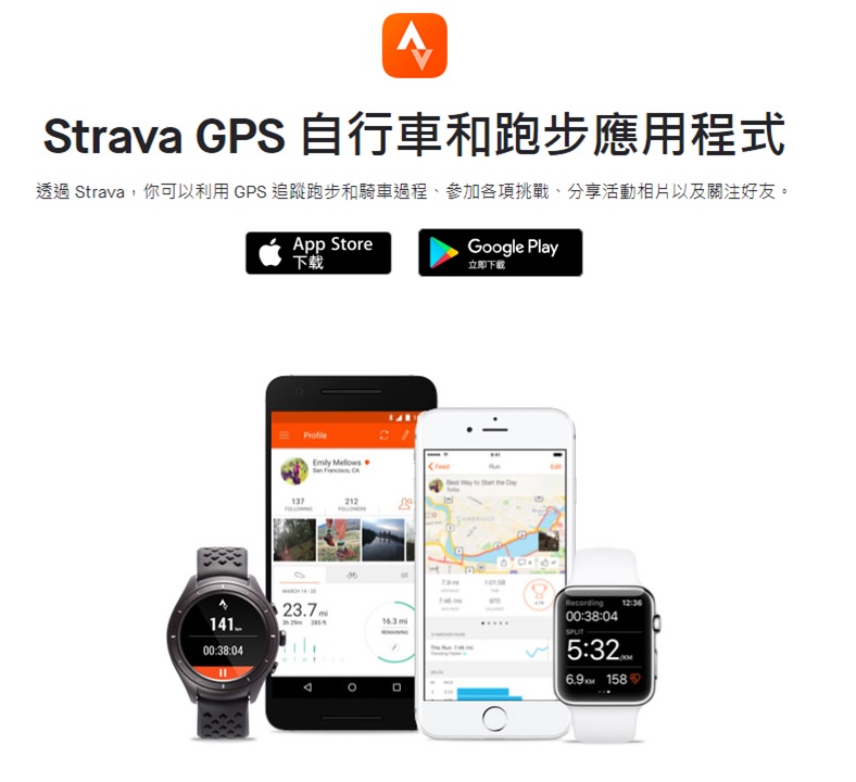 strava app宣傳頁面